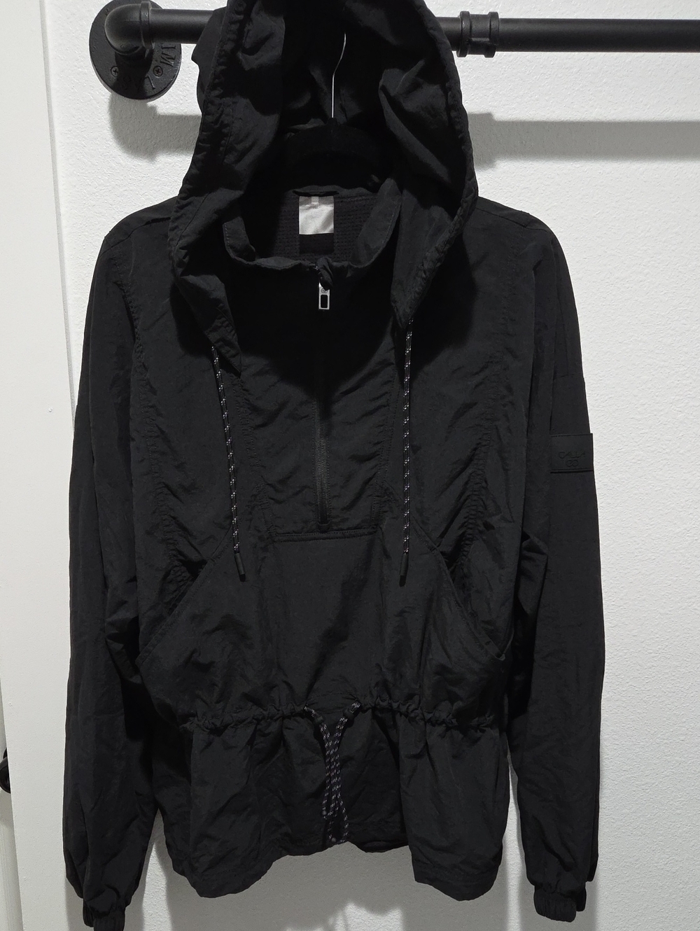 CALIA Black Drawstring Jacket Size Large